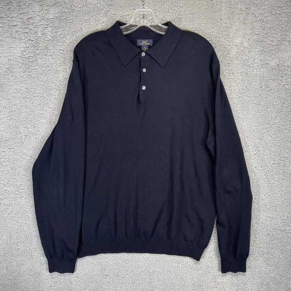 Brooks Brothers Other - Brooks Brothers Sweater Adult Extra Large Black 346 Wool Pullover Casual Men’s
